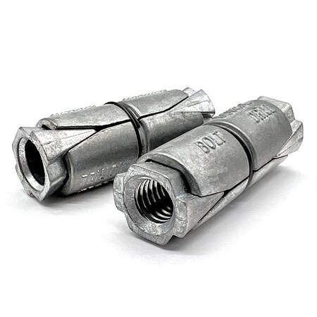 Boltsandnuts.Com 1 Piece 3/4in Double Expansion Shield Anchors Zinc Alloy 75ESADAZ-1